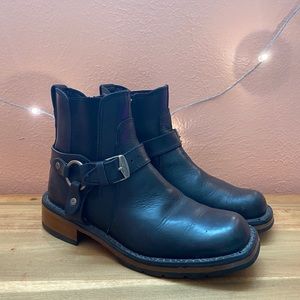 Harley Davidson Buckle Ankle Boots